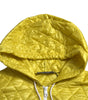 Dolce & Gabbana Yellow Nylon Quilted Hooded Pullover Jacket