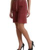 Short de survêtement taille haute marron chic Dolce & Gabbana