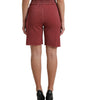 Short de survêtement taille haute marron chic Dolce & Gabbana