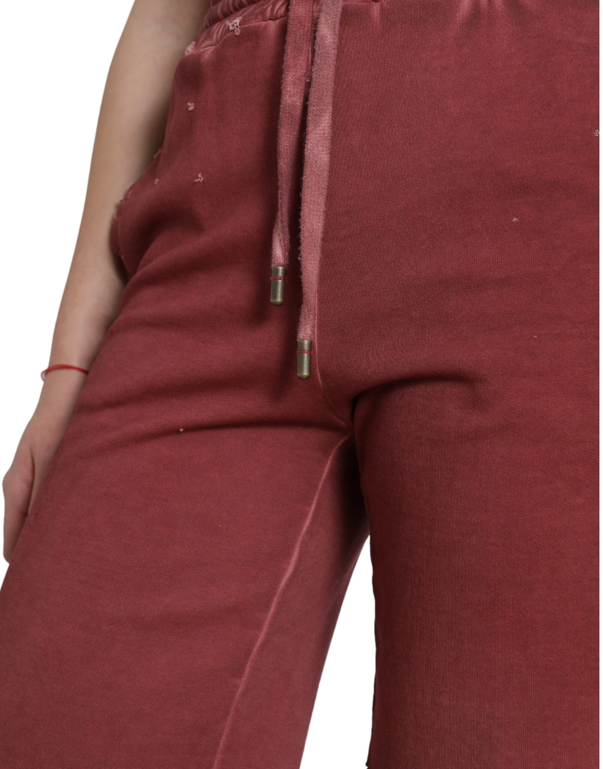 Short de survêtement taille haute marron chic Dolce & Gabbana