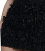 Dolce & Gabbana Black Nylon Textured High Waist Mini Skirt