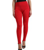 Dolce &amp; Gabbana Elegant High Waist Red Leggings