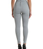 Dolce &amp; Gabbana Elegant High Waist Leggings in Gray