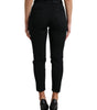 Dolce &amp; Gabbana Chic High Waist Skinny Cropped Pants