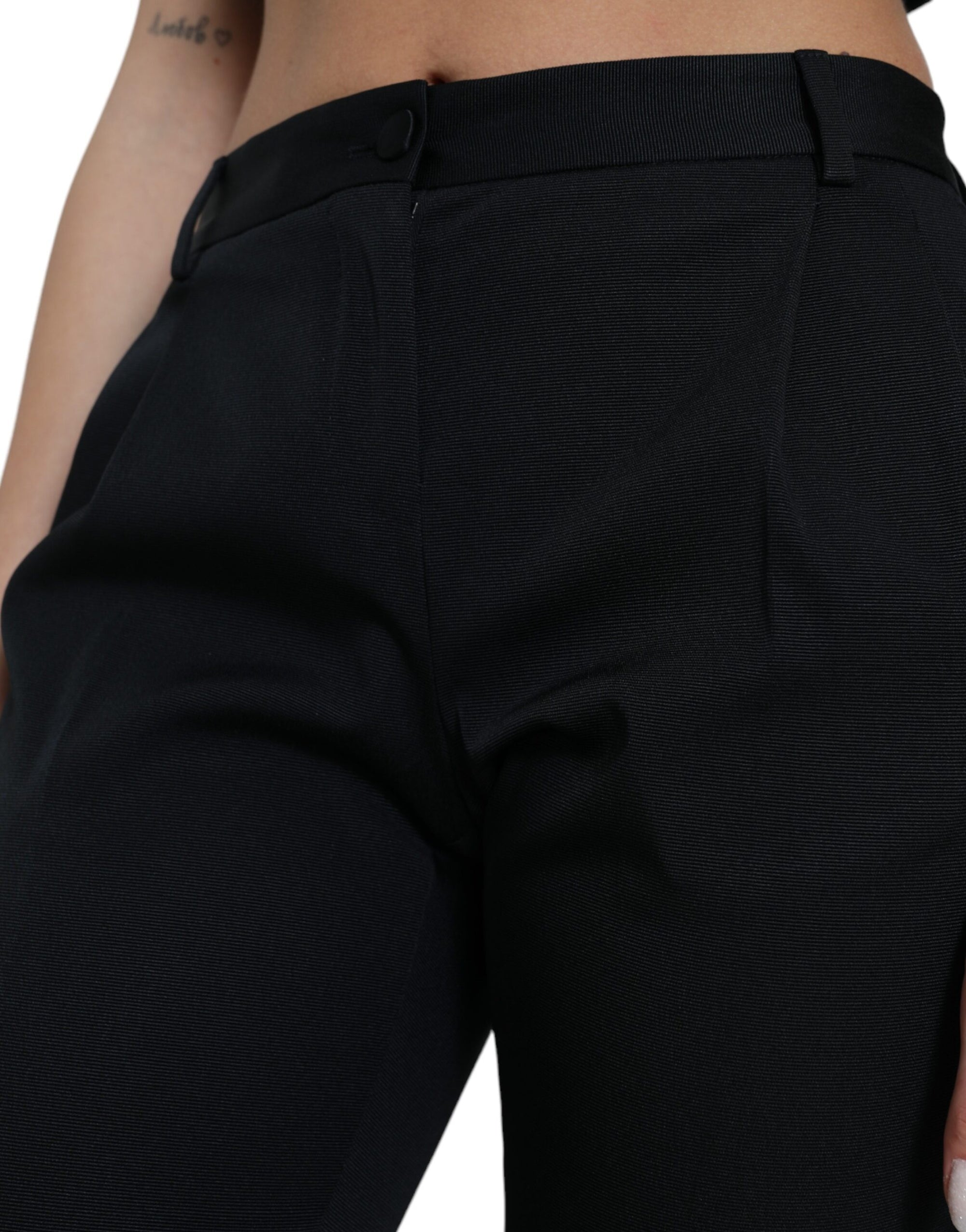 Dolce &amp; Gabbana Chic High Waist Skinny Cropped Pants