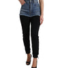 Dolce &amp; Gabbana Chic High Waist Skinny Pants with Denim Shorts