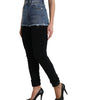 Dolce &amp; Gabbana Chic High Waist Skinny Pants with Denim Shorts