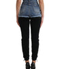 Dolce &amp; Gabbana Chic High Waist Skinny Pants with Denim Shorts