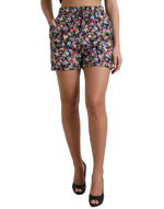 Short fleuri taille haute vibrant Dolce & Gabbana