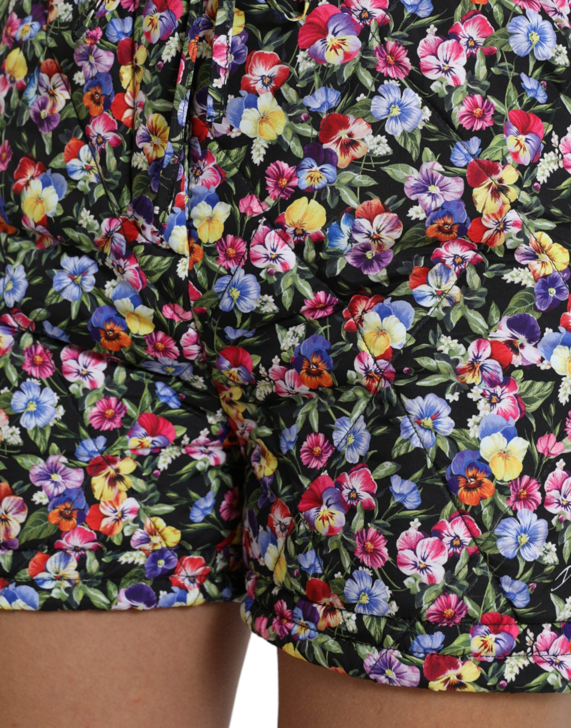 Short fleuri taille haute vibrant Dolce & Gabbana