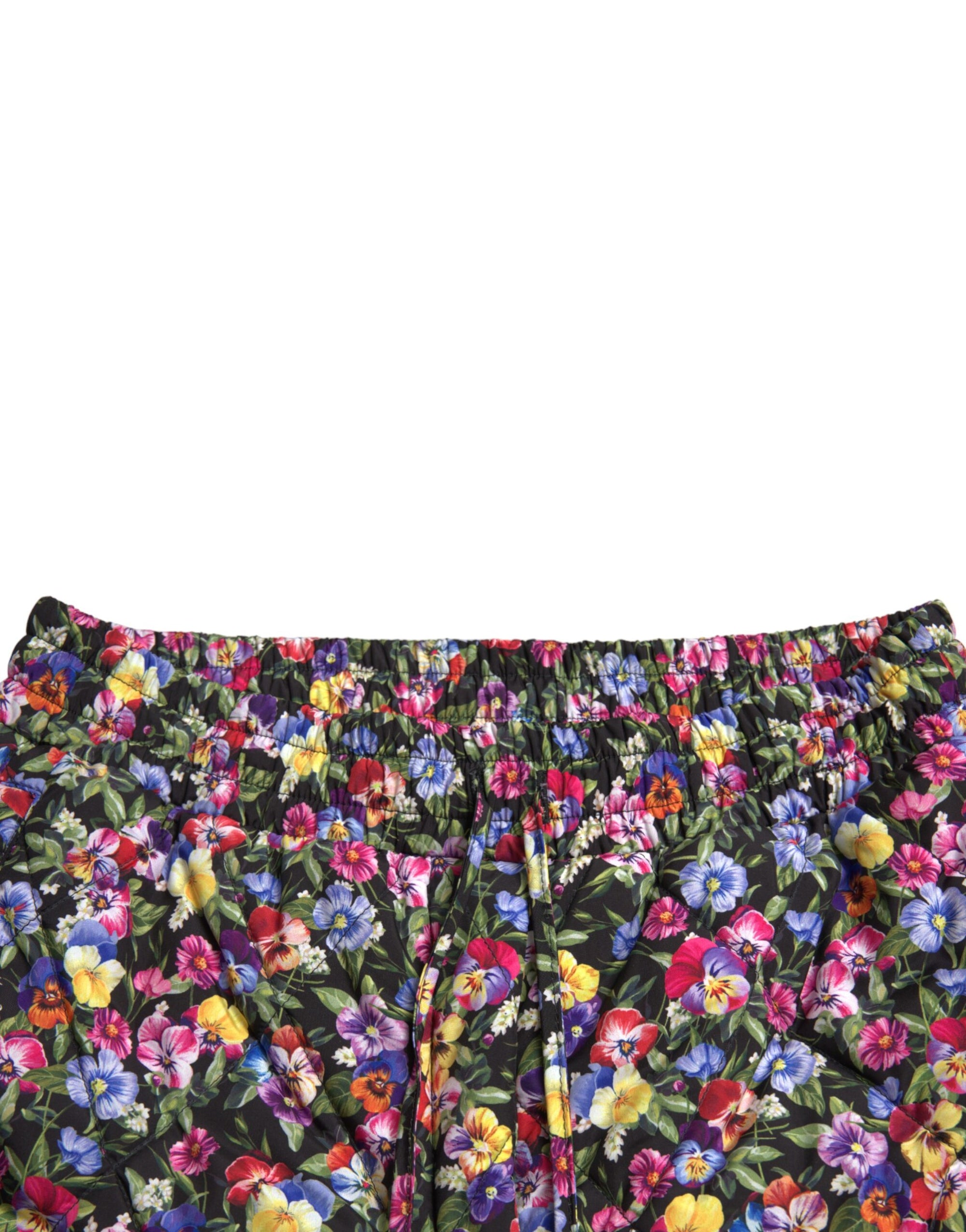 Short fleuri taille haute vibrant Dolce & Gabbana