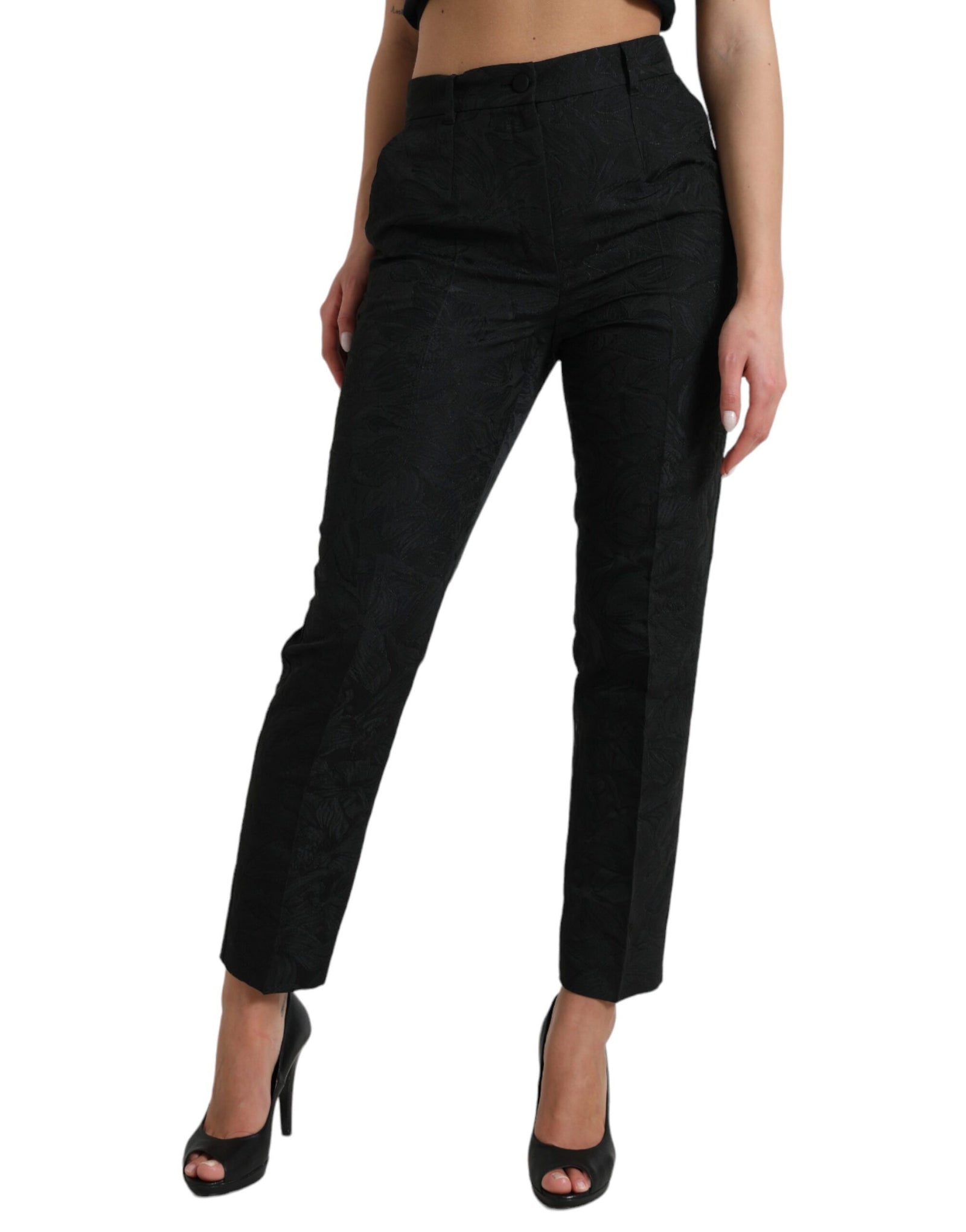 Dolce &amp; Gabbana High Waist Tapered Elegance Pants
