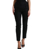 Dolce &amp; Gabbana Elegant High Waist Tapered Wool Pants