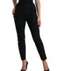Dolce &amp; Gabbana Elegant High Waist Tapered Wool Pants
