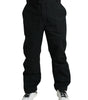 Dolce & Gabbana Black Polyester Logo Straight Pants