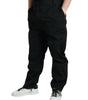 Dolce & Gabbana Black Polyester Logo Straight Pants