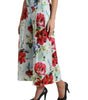 Dolce &amp; Gabbana Floral High Waist Wide Leg Pants
