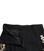 Dolce &amp; Gabbana Elegant High Waist Floral Tapered Pants