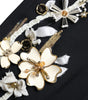 Dolce &amp; Gabbana Elegant High Waist Floral Tapered Pants