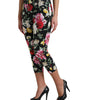 Dolce &amp; Gabbana Elegant Floral Mid Waist Cropped Pants