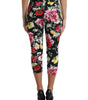 Dolce &amp; Gabbana Elegant Floral Mid Waist Cropped Pants