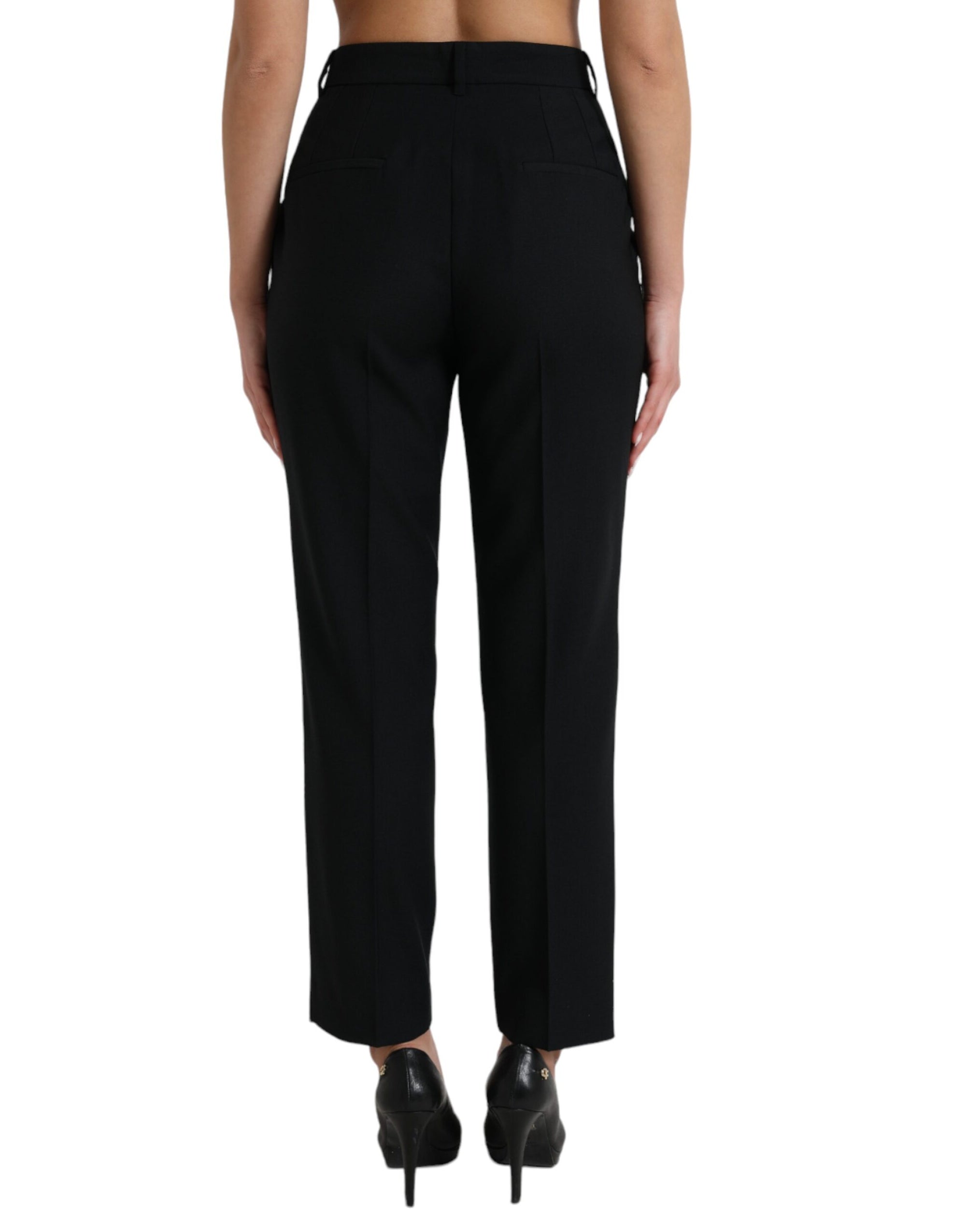 Dolce &amp; Gabbana Elegant High Waist Wool Pants