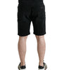 Short en jean Bermuda noir chic Dolce &amp; Gabbana