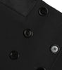Dolce & Gabbana Black Wool Button High Waist Aline Mini Skirt