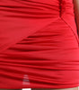 Dolce & Gabbana Red Viscose High Waist Fitted Pleated Skirt