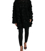 Dolce & Gabbana Black Sequined Embellished Pullover Sweater