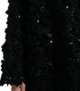 Dolce & Gabbana Black Sequined Embellished Pullover Sweater