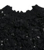 Dolce & Gabbana Black Sequined Embellished Pullover Sweater