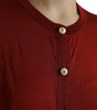 Dolce & Gabbana Multicolor Cardigan Color Block Silk Crewneck Sweater
