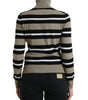 Dolce & Gabbana Multicolor Stripes Logo Turtle Neck Pullover Sweater