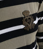 Dolce & Gabbana Multicolor Stripes Logo Turtle Neck Pullover Sweater