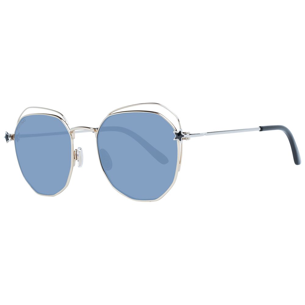 Lunettes de soleil Jimmy Choo dorées pour femmes