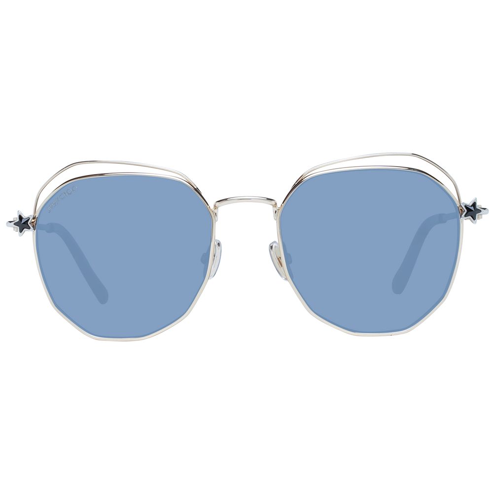 Lunettes de soleil Jimmy Choo dorées pour femmes