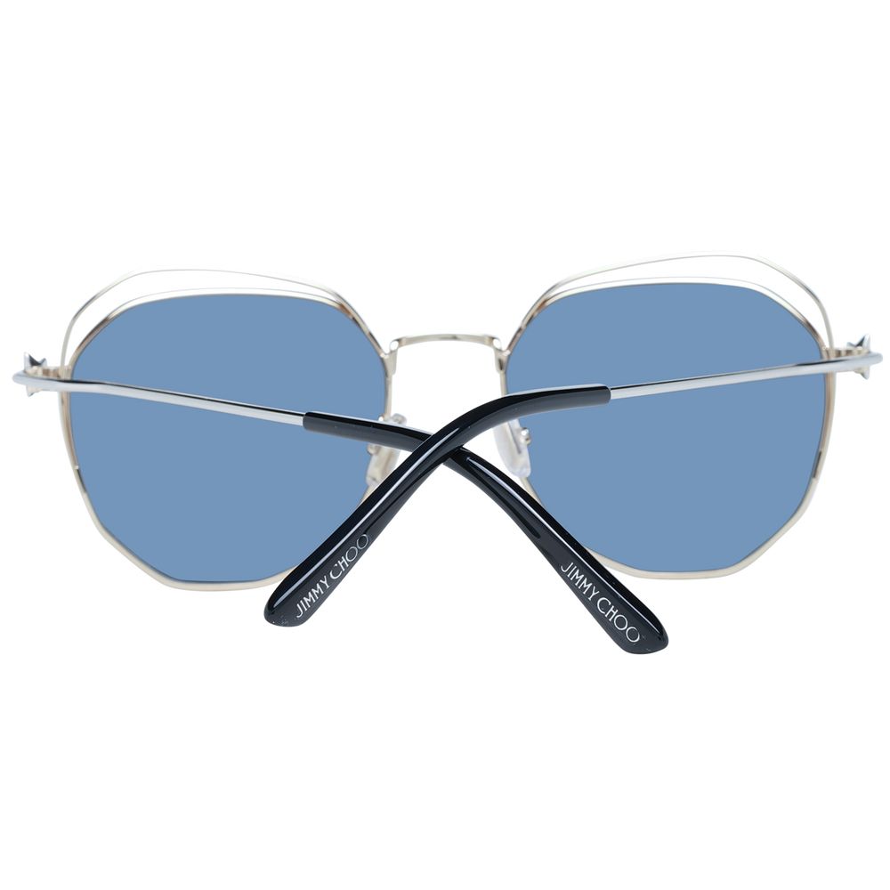 Lunettes de soleil Jimmy Choo dorées pour femmes
