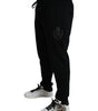 Dolce & Gabbana Black DG Logo Skinny Jogger Sweatpants Pants