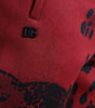 Dolce & Gabbana Red Black Leopard Stretch Jogger Pants