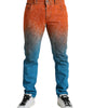 Dolce & Gabbana Multicolor Ombre Cotton Slim Fit Denim Jeans
