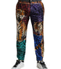 Dolce & Gabbana Multicolor Tiger Cotton Loose Denim Jeans