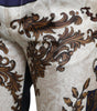 Dolce & Gabbana Multicolor Heraldic Skinny Men Pants