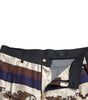 Dolce & Gabbana Multicolor Heraldic Skinny Men Pants