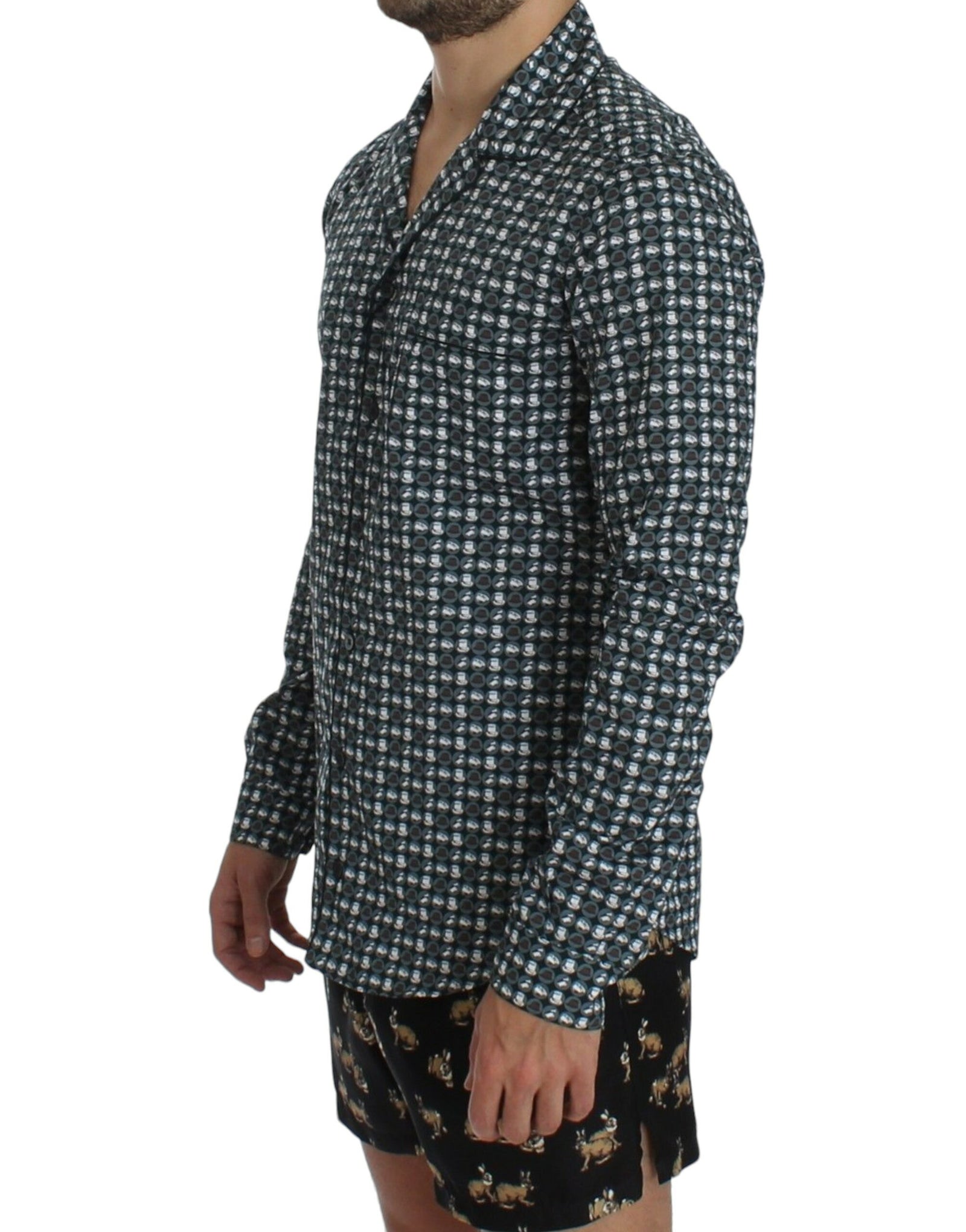 Chemise de nuit pyjama verte élégante Dolce & Gabbana