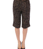 Dolce & Gabbana Short élégant en laine mélangée multicolore