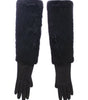 Dolce & Gabbana Elegant Elbow Length Leather Gloves