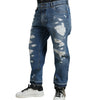 Dolce & Gabbana Blue Tattered Cotton Men Denim Jeans