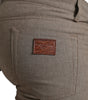 Dolce & Gabbana Brown Cotton Stretch Skinny Men Pants