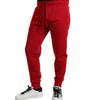 Dolce & Gabbana Red Cotton Blend Skinny Jogger Pants